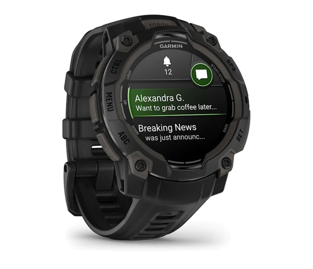 GARMIN Instinct 3 AMOLED 45mm Czarny (010-02936-00) - 1310368 - zdjęcie 3